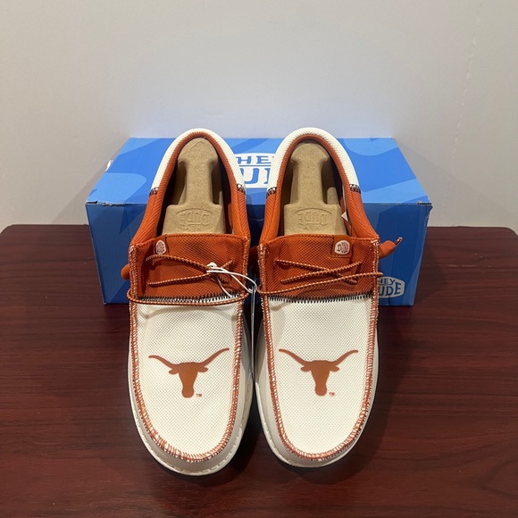 Hey Dude, Wally Tri, Texas Longhorns, White, Orange - Picture 1 of 14